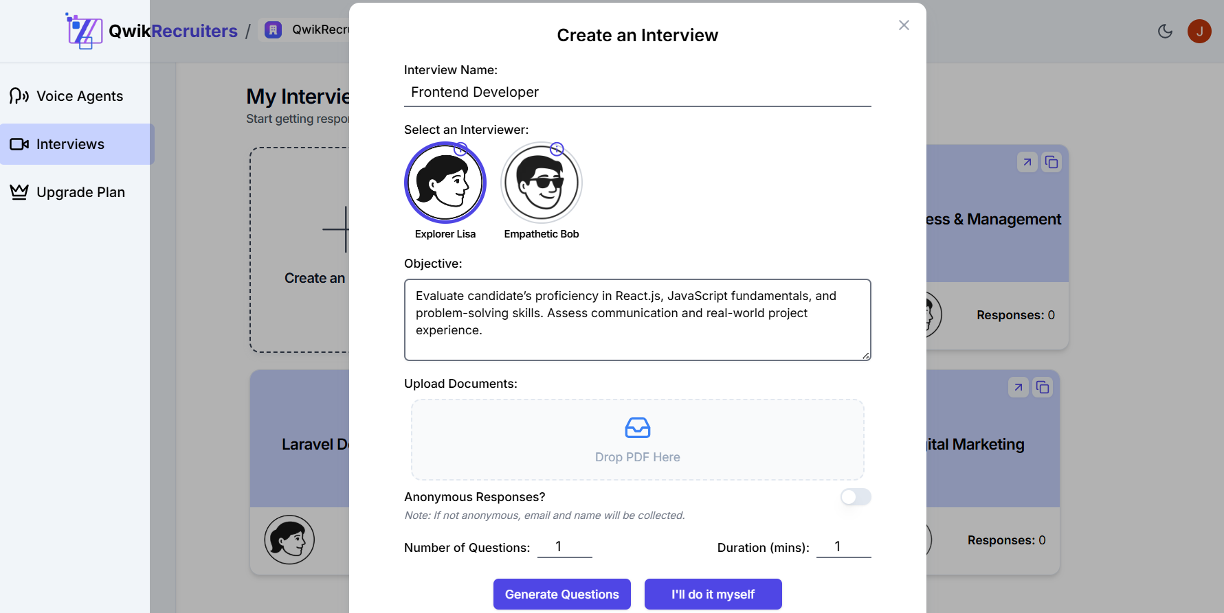 Create Interview